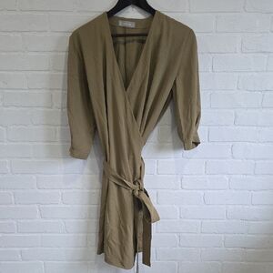 Everlane Tan Wrap Robe
